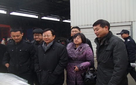 2011年1月,国家商务部市场建设司领导一行莅临市场视察指导
