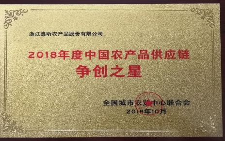 喜报：热烈祝贺我公司在第三届中国农产品供应链大会上喜获七项重要荣誉！