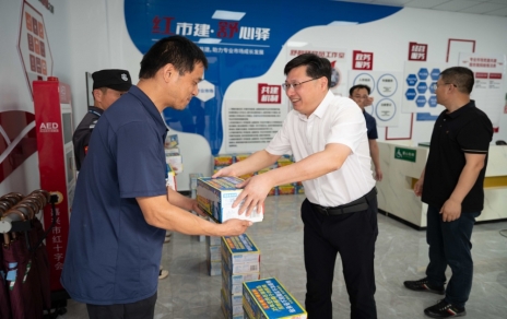 市总工会、市财贸工会领导一行莅临我司慰问基层员工
